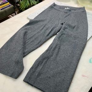 Nanushka Wide Leg Rib Knit Cashmere Blend Pants